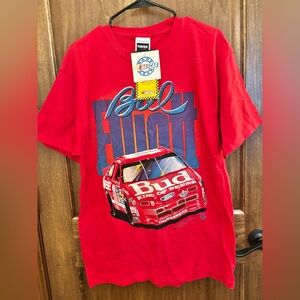 NWT Bill Elliott Budweiser NASCAR t shirt size large